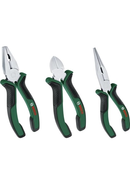Bosch 3 Parça Alet Seti Pense Yan Keski Kargaburun