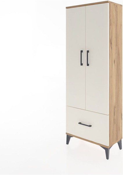 Arges Dolap 4 Raflı Tek Çekmeceli 2 Kapaklı 60X30X163 Çam-Aytaşı modelleri