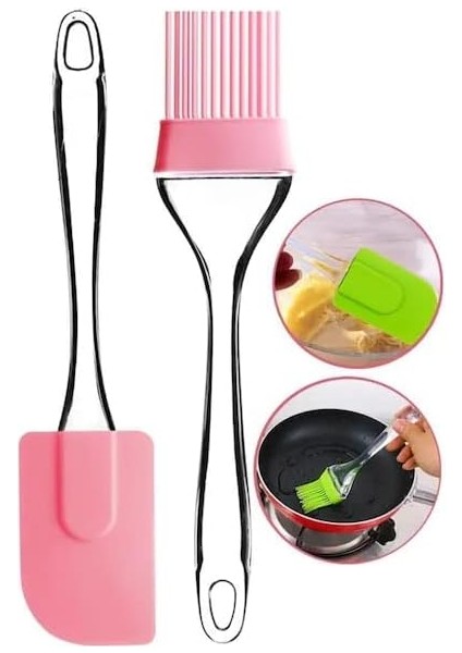 Spatula ve Fırça Seti, Silikon Yağ Fırçası, Silikon Yağ Sos Yumurta Fırçası, Damla Saplı Mutfak Hamur Spatula fiyatları