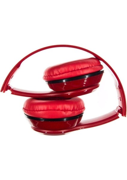 Kırmızı Kulak Üstü Portatif Katlanır Stereo Kulaklık modelleri