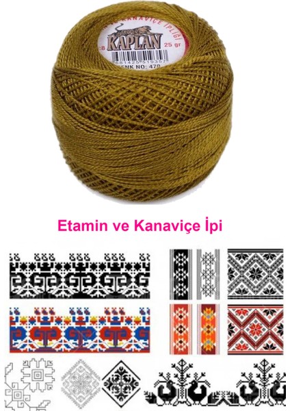 Kaplan Etamin ve Kanaviçe Ipi 8 No Kod/renk: 470 - Royaleks fiyatları