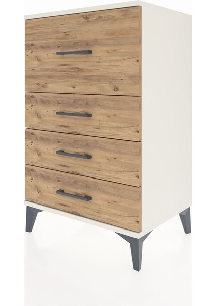 Hyperion Komodin 4 Çekmeceli 60X44X96 Aytaşı-Çam modelleri