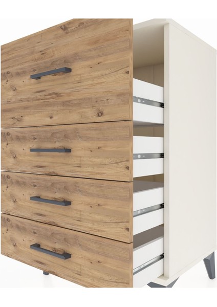 Hyperion Komodin 4 Çekmeceli 60X44X96 Aytaşı-Çam indirimleri