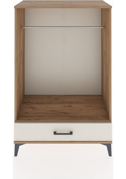 Hyperion Dolap Tek Raflı Tek Çekmeceli Tek Askılı 88X44X134 Çam-Aytaşı