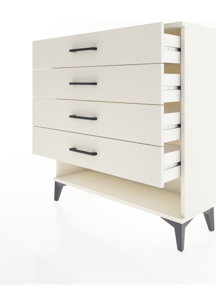 Arges Şifonyer 4 Çekmeceli 88X30X96 Aytaşı-Aytaşı fırsatları