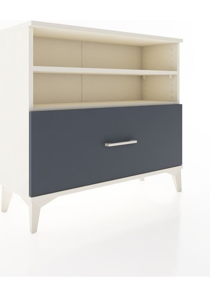 Arges Şifonyer 2 Raflı Tek Çekmeceli 88X30X80 Aytaşı-Antrasit fiyatları