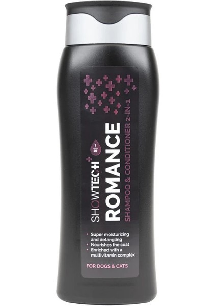 + Romance 2 Si 1 Arada Kedi Köpek Şampuanı ve Tüy Kremi 300 ml - 20:1 Konsantre ile Genel Kullanım Için Şampuan!