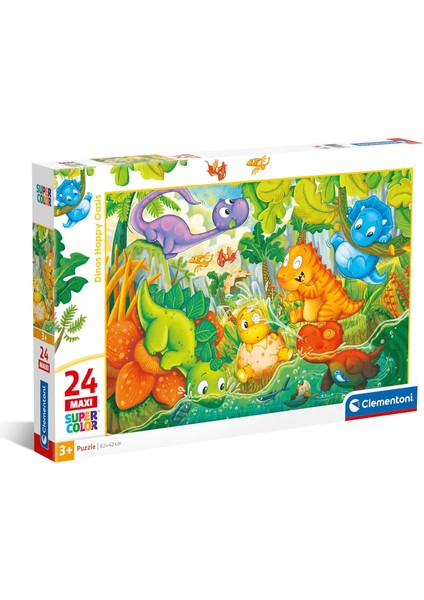 24 El. Maxi Super Kolor Dinos Happy Oasis