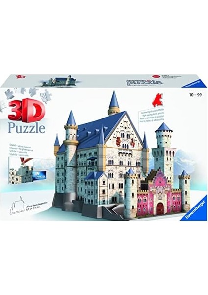 (125739) 3D Yapboz, Neuschwanstein modelleri