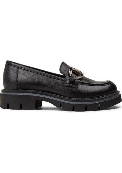 Kadın Hakiki Deri Siyah Loafer Ayakkabı - F2313ZSYHE01