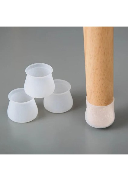 Life 12 Adet Silikon Yuvarlak Masa Sandalya Ayak MIT1097