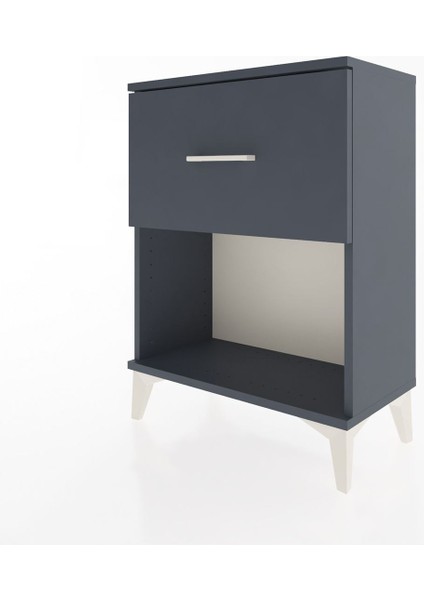 Arges Komodin Tek Çekmeceli 60X30X80 Antrasit-Antrasit modelleri