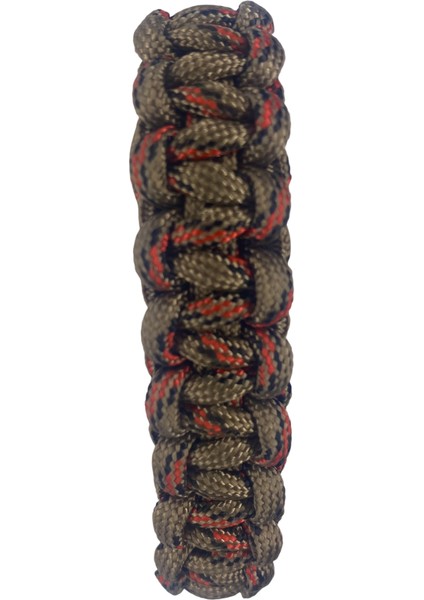 Kahverengi Üstü Siyah Kırmızı Noktalı Paracord Bileklik fiyatları