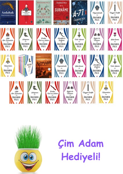Iskender Pala 27 Kitap Seti + Çim Adam Hediye