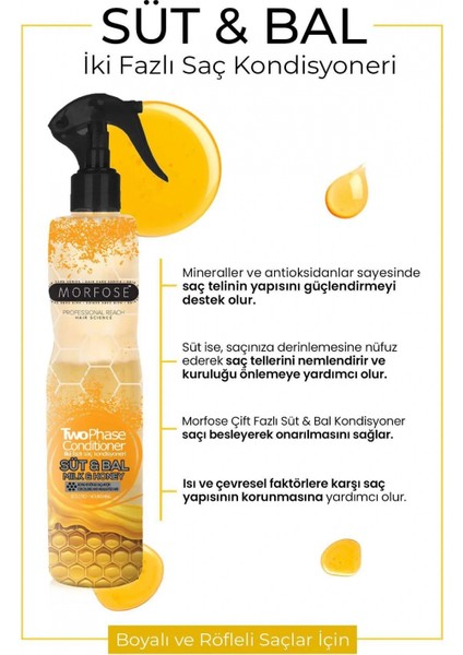Çift Fazlı Süt & Bal Kondisyoner Fön Suyu 240 ml - Mrfs fiyatları