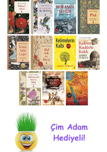 Ahmet Turgut 11 Kitap Seti + Çim Adam Hediye