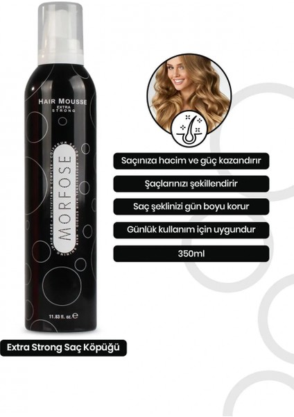 Extra Strong Saç Köpük 350 ml - Ekstra Güçlü Tutuş - Mrfs fiyatları