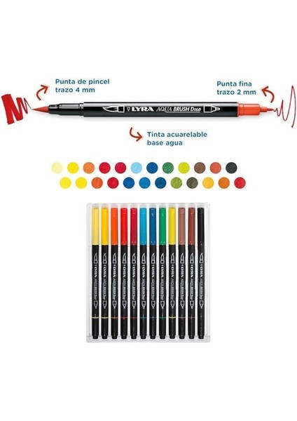 Brush Duo Çizim, Askılı Paket 12&apos;li modelleri