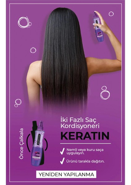 Keratin Çift Fazlı Kondisyoner Fön Suyu 240 ml - Mrfs modelleri