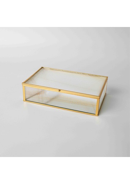 Laveta 23X14,5X6 cm Dekoratif Kutu Gold