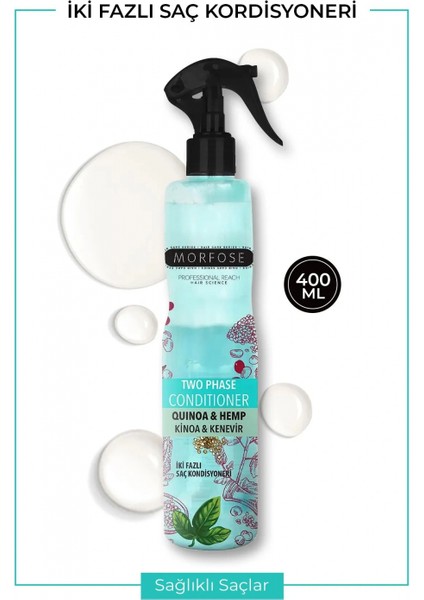 Çift Fazlı Kinoa & Kenevir Kondisyoner Fön Suyu 400 ml - Mrfs