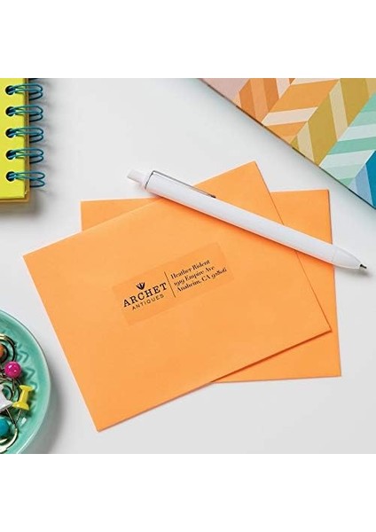 ve Mürekkep Püskürtmeli Yazıcılar Için 6521 Parlak Netliğinde Adres Etiketleri, 1 "x 2-5/8", 300 Etiket fiyatları