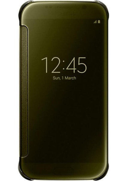 S6 Orjinal Clear View Cover - EF-ZG920BFEGWW