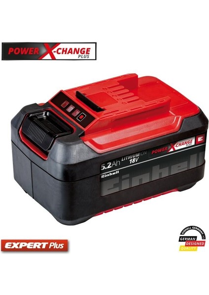 Einhell Power X-Change Li-On Akü 18 Volt 5,2 Ah Plus