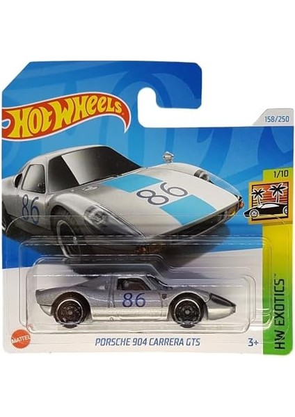 - 904 Carrera Gts - Hw Exotics 1/10 - HRY73 - Kart - Gümüş Metalik - 2024-1:64 fiyatları