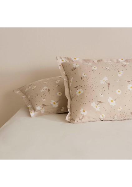 Daisy Bej 2&apos;li Yastık Kılıfı Bej 50X70