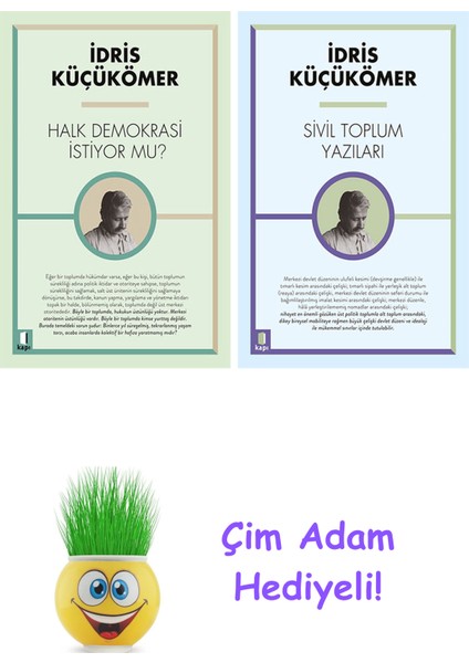 Idris Küçükömer 2 Kitap Seti + Çim Adam Hediye