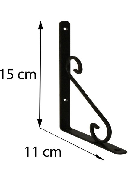 Ferforje Raf Altı No:1 Siyah