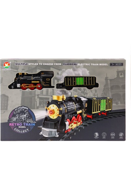 699-69A Sesli Işıklı Şarjlı Dumanlı Tren Seti -Karsan Oyuncak