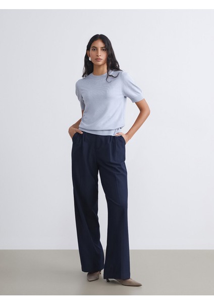 Yeni Sezon Bisiklet Yaka Taşlı Kadın Triko Kazak fiyatları