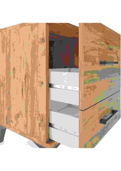 Hyperion Komodin 2 Çekmeceli 44X44X64 Çam-Çam indirimleri