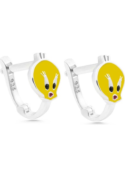 Gümüş Civciv Çocuk Küpesi