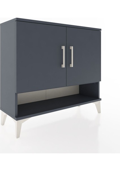 Arges Şifonyer 2 Raflı 2 Kapaklı 88X30X80 Antrasit-Antrasit fiyatları