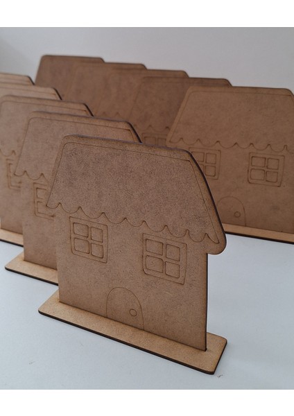 10 Adet Ev Aktivite Okul Kurs Etkinlik Anaokulu Kreş Ahşap Boyama Seti indirimleri