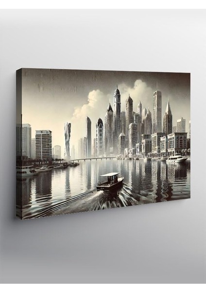 Kanvas Tablo Modern Şehir Silüeti YTCNVS506574, 70 x 100