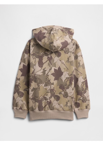 Erkek Çocuk Açık Kahverengi Oversize Vintagesoft Kapüşonlu Sweatshirt modelleri