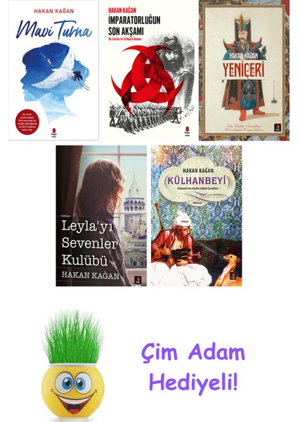 Hakan Kağan 5 Kitap Seti + Çim Adam Hediye