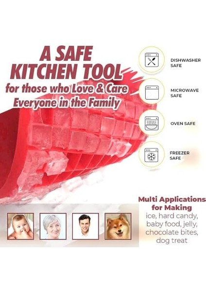 2 Adet Mini Buz Küpü Kalıbı, Silikon Buz Kalıbı, Küçük, Bpa Içermez Esnek modelleri