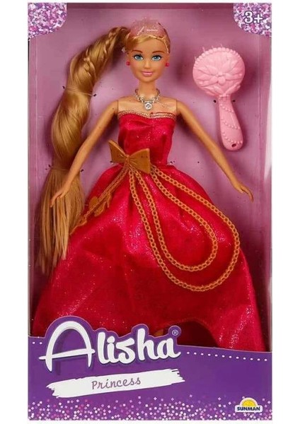 Bfs Nessiworld 0835 Sun-Rst-Sıs-Mnk Alisha Prenses Uzun Saçlı Aksesuarlı Bebek Set 29 cm 3renk -S fırsatları
