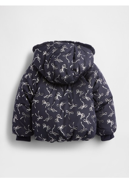 Kız Bebek Lacivert Cozy Puffer Şişme Mont modelleri