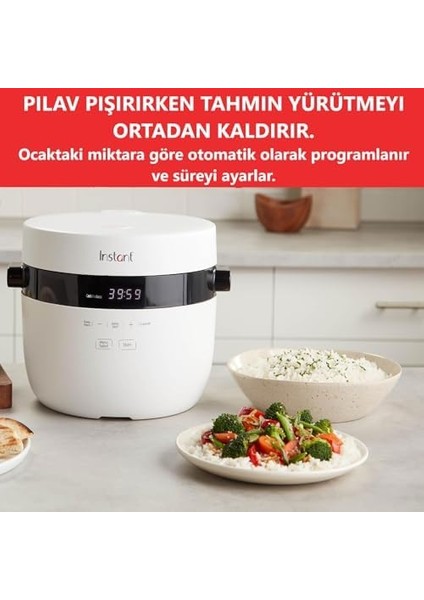 Pot Hızlı Pilav Pişirici ve Buharlı Pişirici - Otomatik, Buharlı Pişirici, Sote ve Kızartma Makinesi, 20 Porsiyon Kapasiteli, 2.8l modelleri