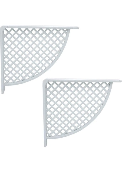 Hırdavat Plastik Raf Altı Beyaz 17 * 18CM (2 Adet)