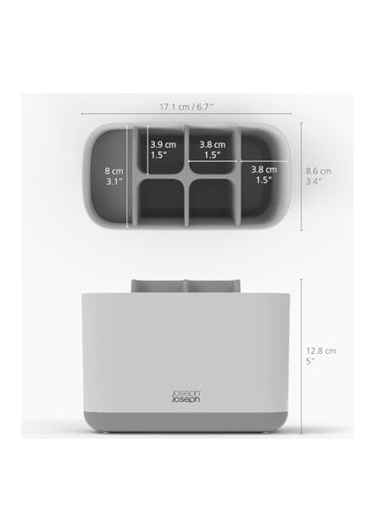 Diş Fırçası Kabı, Kompakt, Kap, Saklama, Beyaz/gri, Gri/beyaz fiyatları