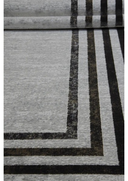 Puits Çerçeveli Krem Polyester Makine Halısı indirimleri