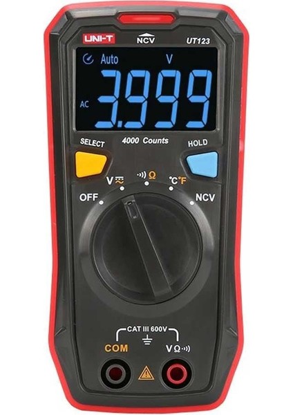 Uni-T UT123 Cep Tipi Dijital LED Ekranlı Multimetre