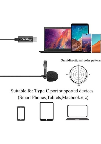 By-M3 Klipsli Mikrofonu, USB Type-C, Djı Osmo Aksiyon Kamerası ile Uyumlu fiyatları